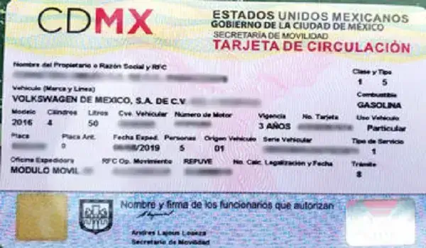 Requisitos para renovar tarjeta de circulación CDMX